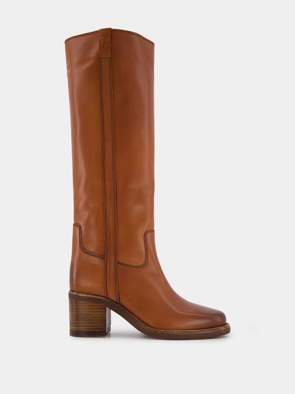 Seenia 70mm Leather Knee-High Boots - Image 2