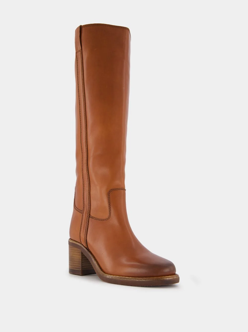 Seenia 70mm Leather Knee-High Boots - Image 3