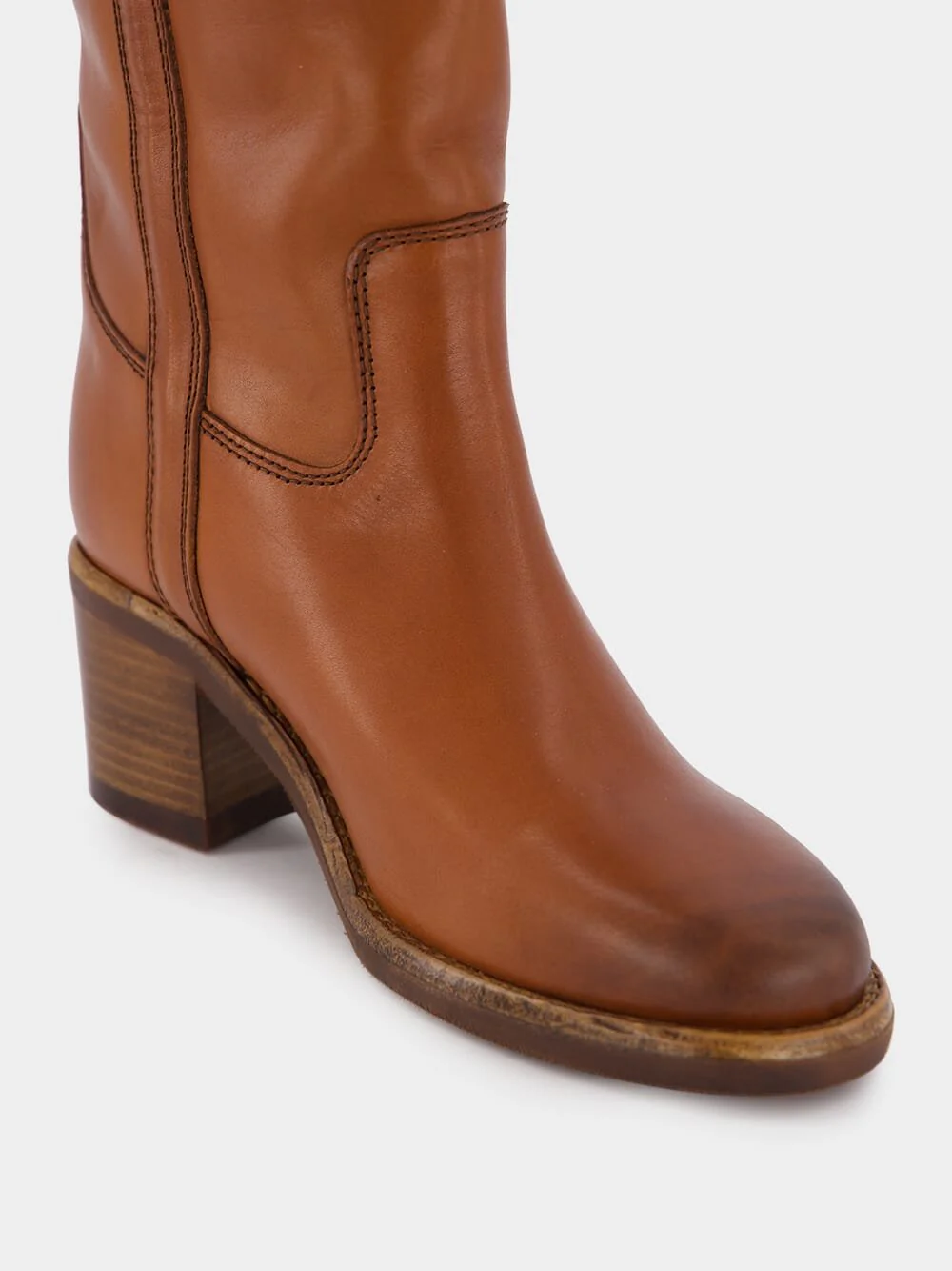 Seenia 70mm Leather Knee-High Boots - Image 7