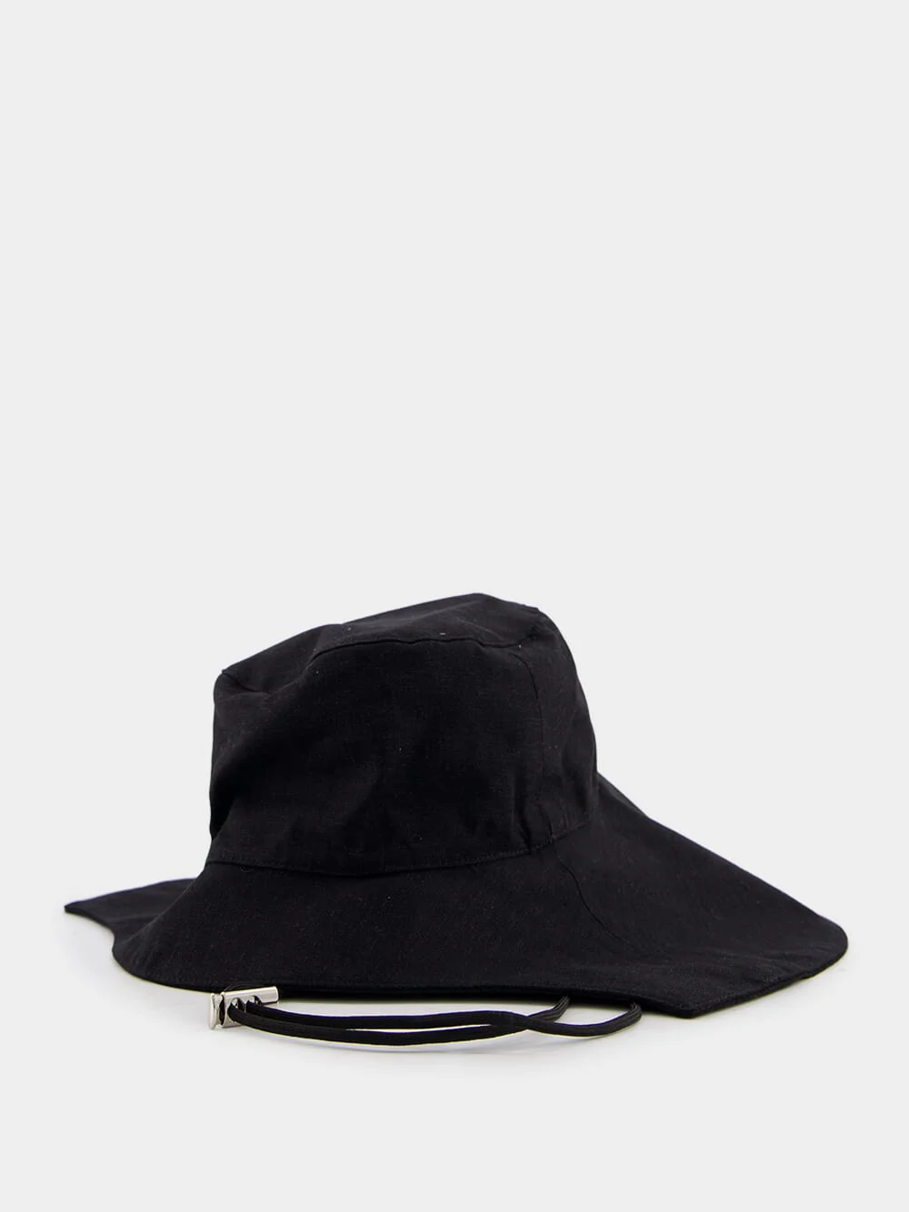 Asymmetric Safari Linen Hat - Image 2