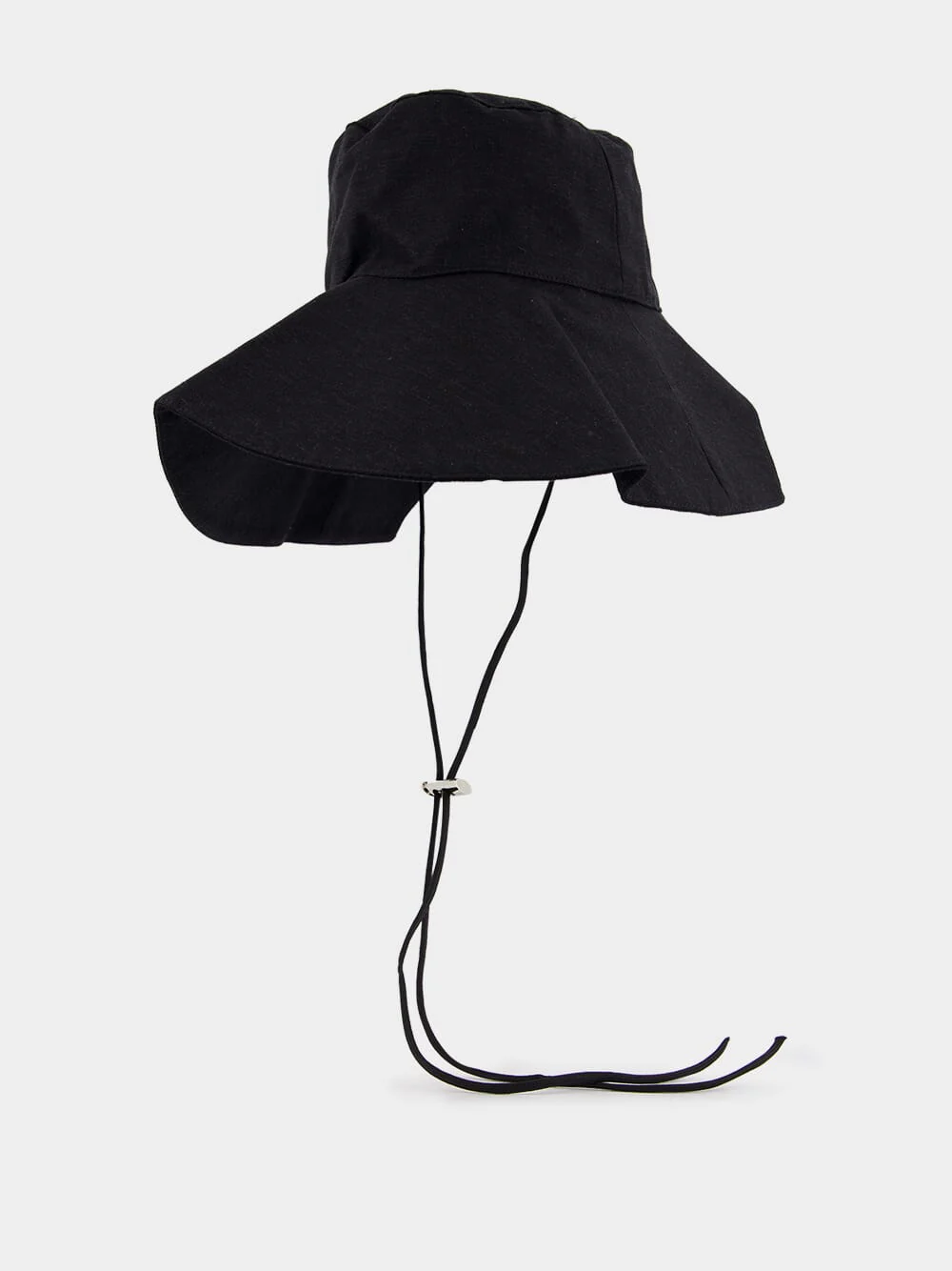 Asymmetric Safari Linen Hat - Image 4