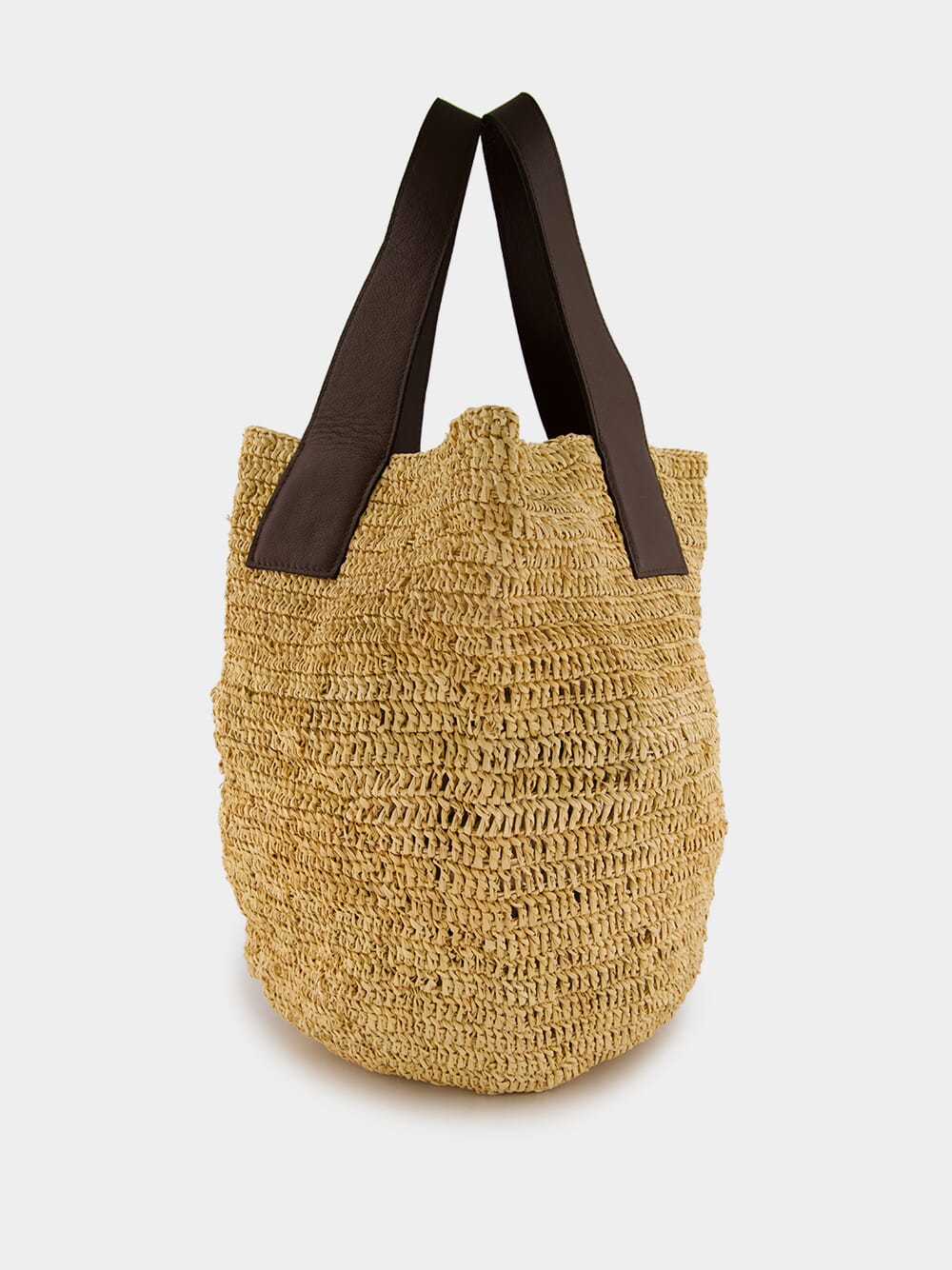 El Viajero Straw and Leather Handbag - Image 3
