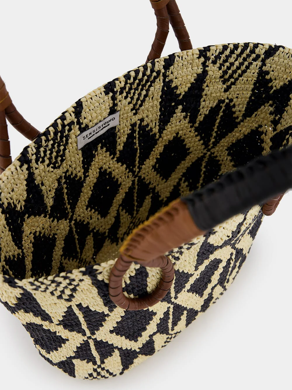 Medium Oval Patterned Bag - Image 5