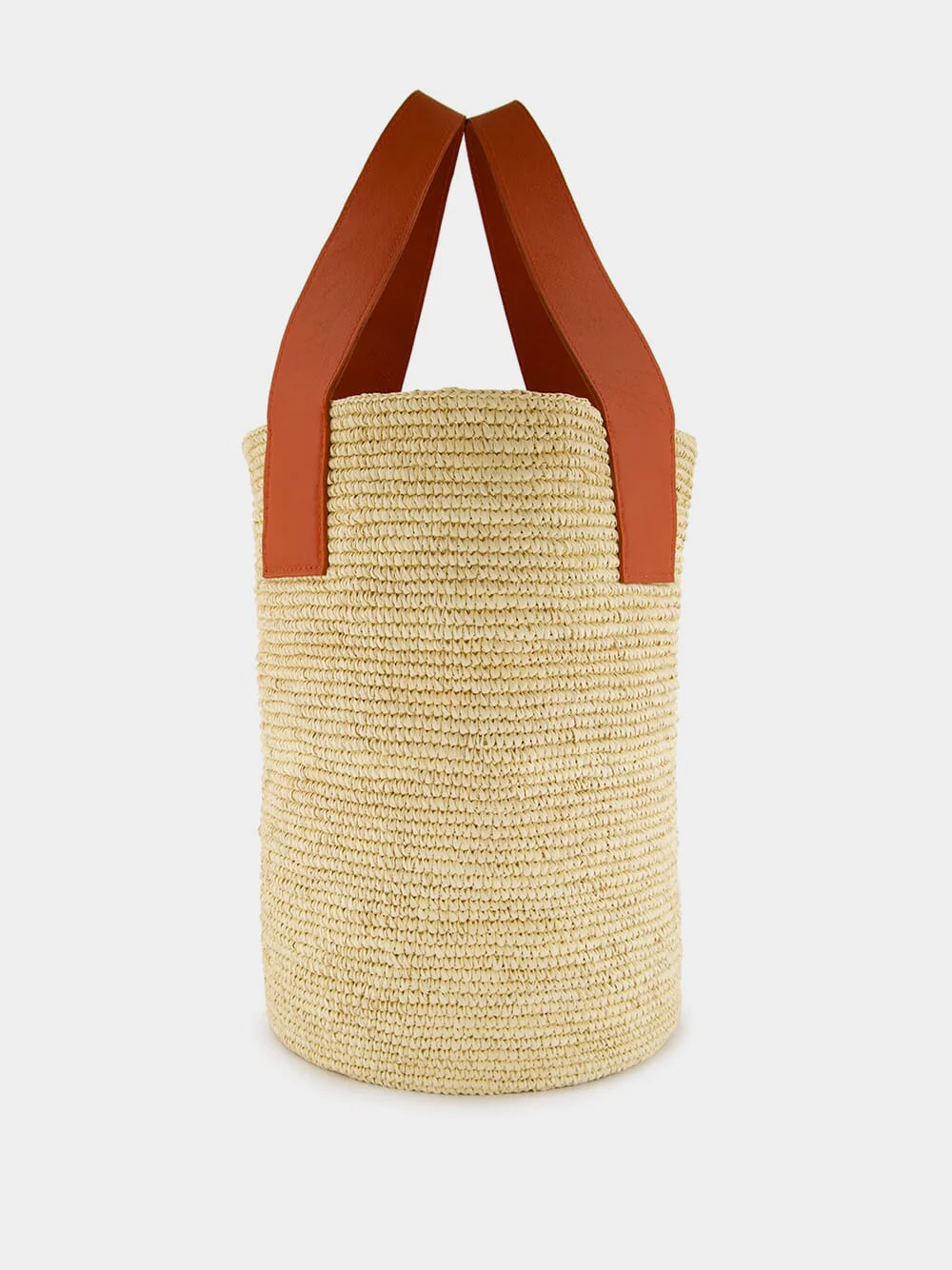 Tall Canasta with Leather Handles - Image 3