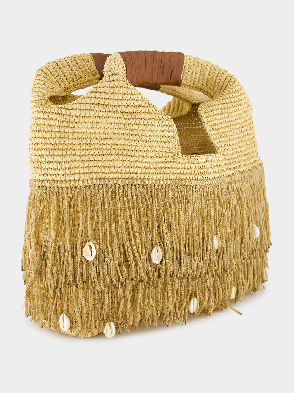Fringed Basket Beach Bag - Image 2