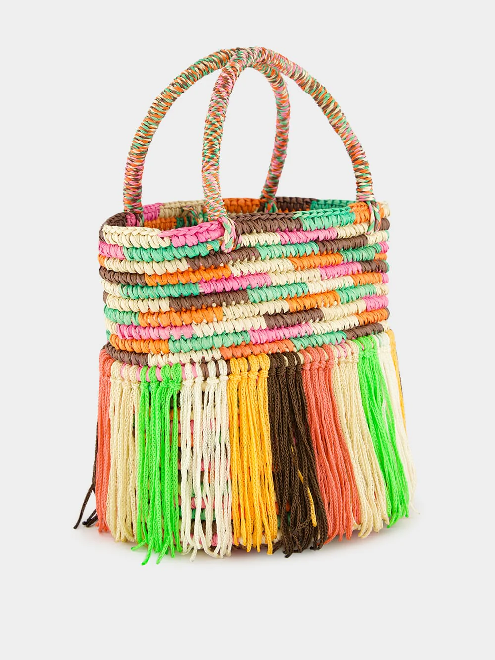 Multicolour Pastel Fringed Baby Tote - Image 3