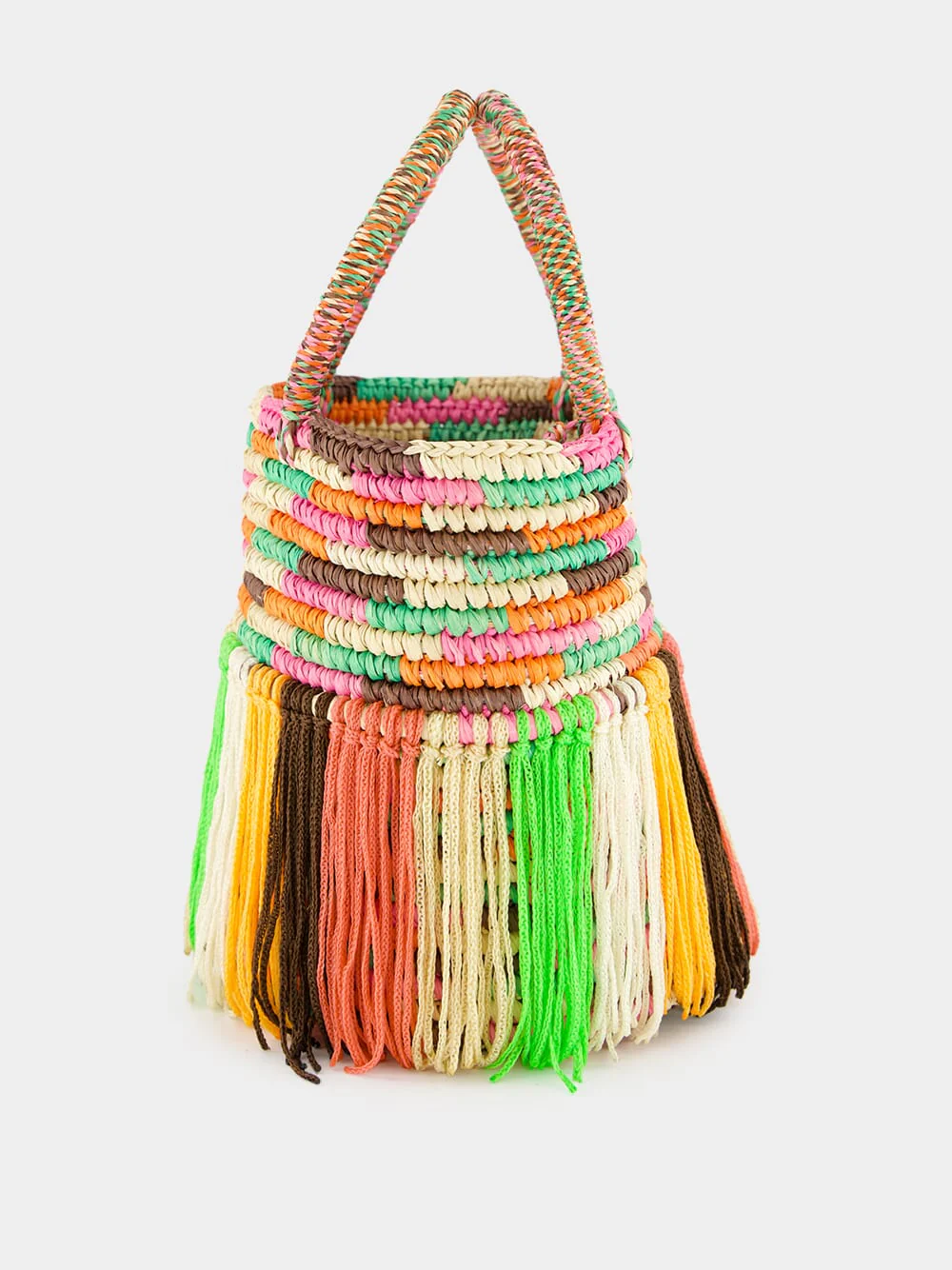 Multicolour Pastel Fringed Baby Tote - Image 4