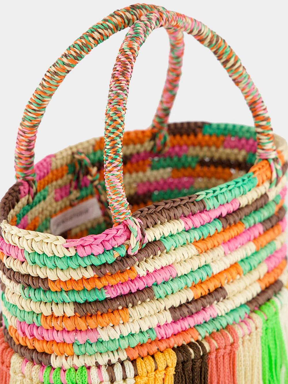 Multicolour Pastel Fringed Baby Tote - Image 7