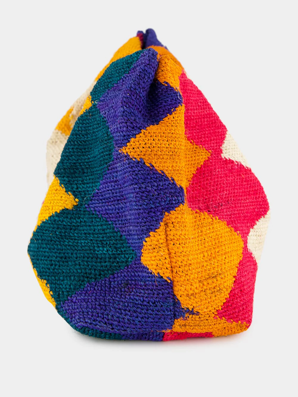 Multicolour Pattern Sisal Medium Pouch - Image 4