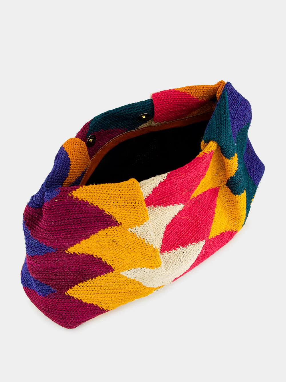 Multicolour Pattern Sisal Medium Pouch - Image 5