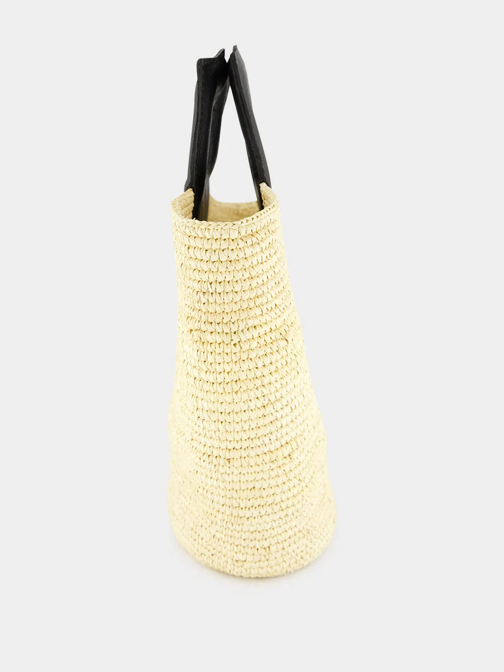 Natural Medium Oval Basket Bag - Image 3