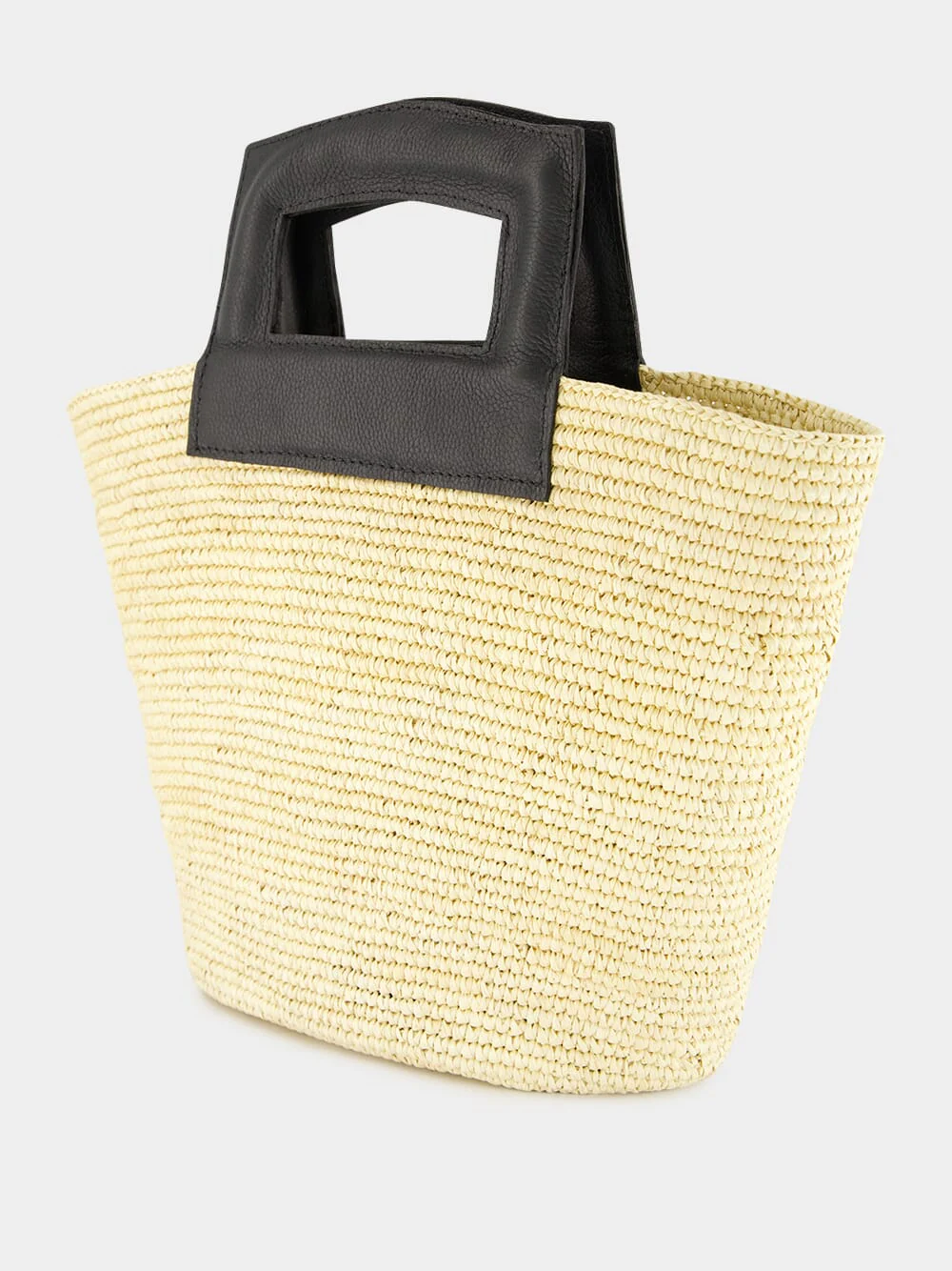 Natural Medium Oval Basket Bag - Image 4