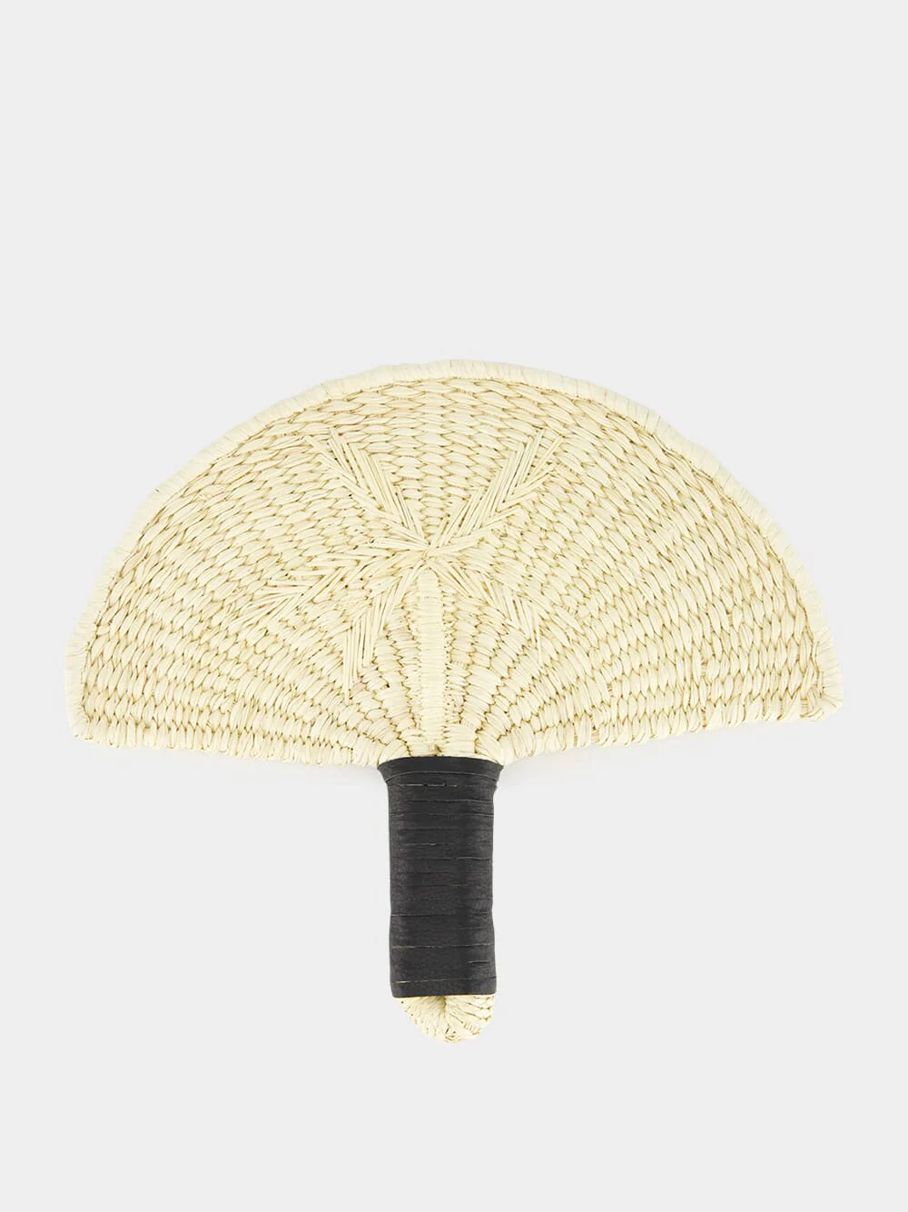 Natural Straw Solid Handfan