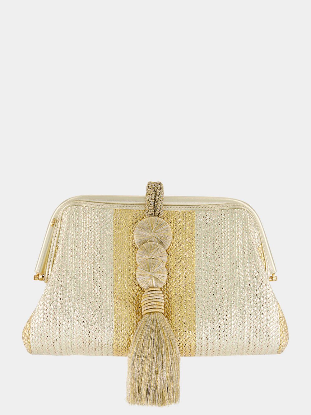 Gold and Silver Alessa Clutch Bag - Image 2