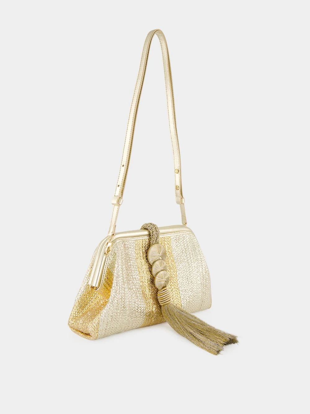 Gold and Silver Alessa Clutch Bag - Image 4