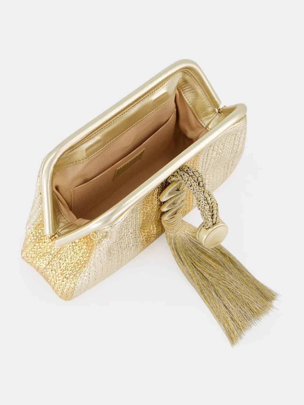 Gold and Silver Alessa Clutch Bag - Image 7