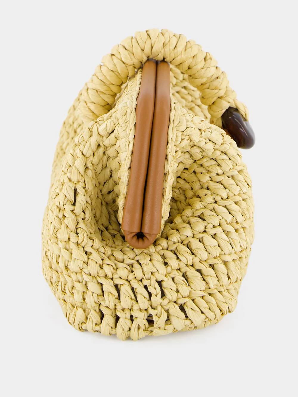 Natural Delphine Raffia Clutch Bag - Image 4
