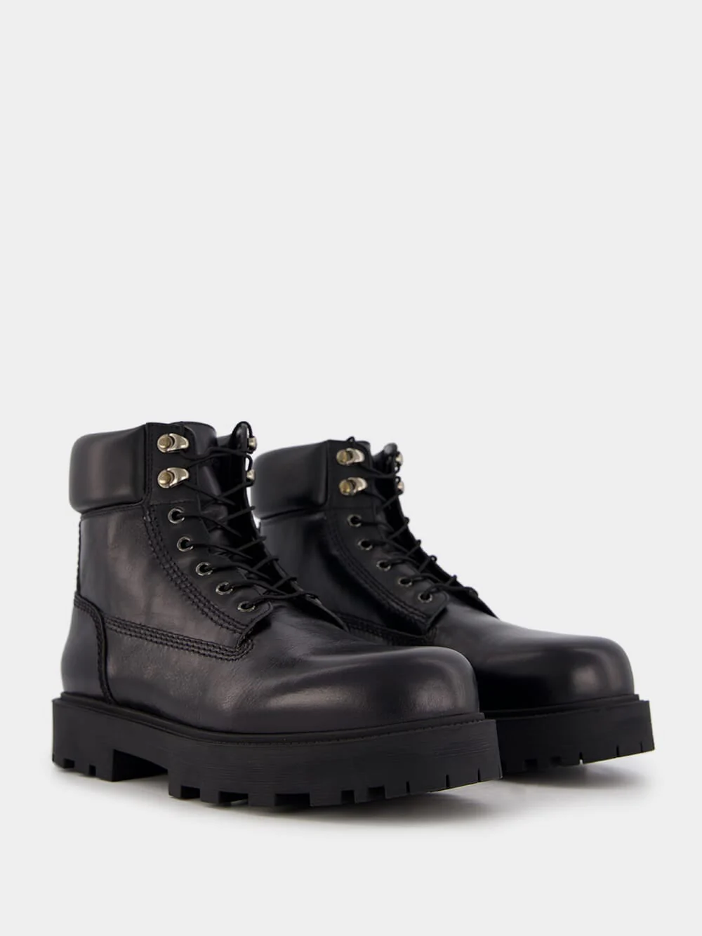 Show Logo-Debossed Leather Boots - Image 3