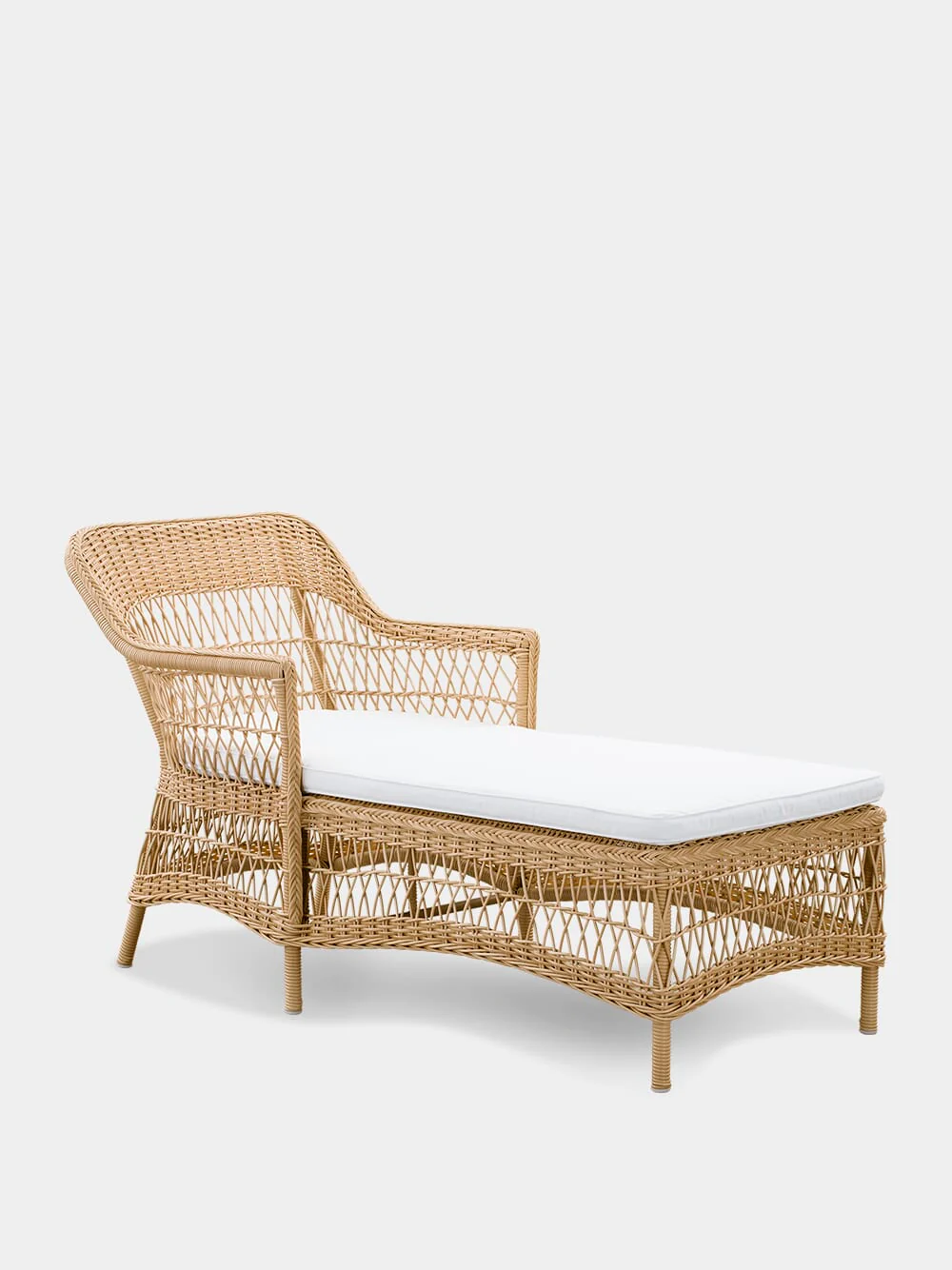 White Olivia Sunbed Cushion - Image 2