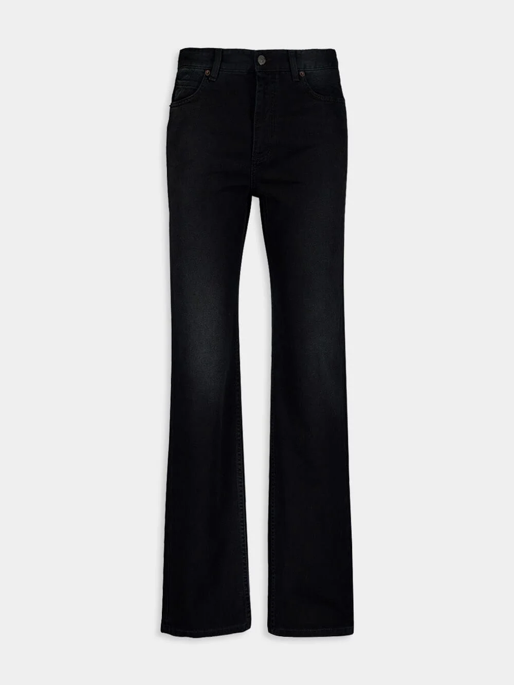 Slim Faded Black Trousers