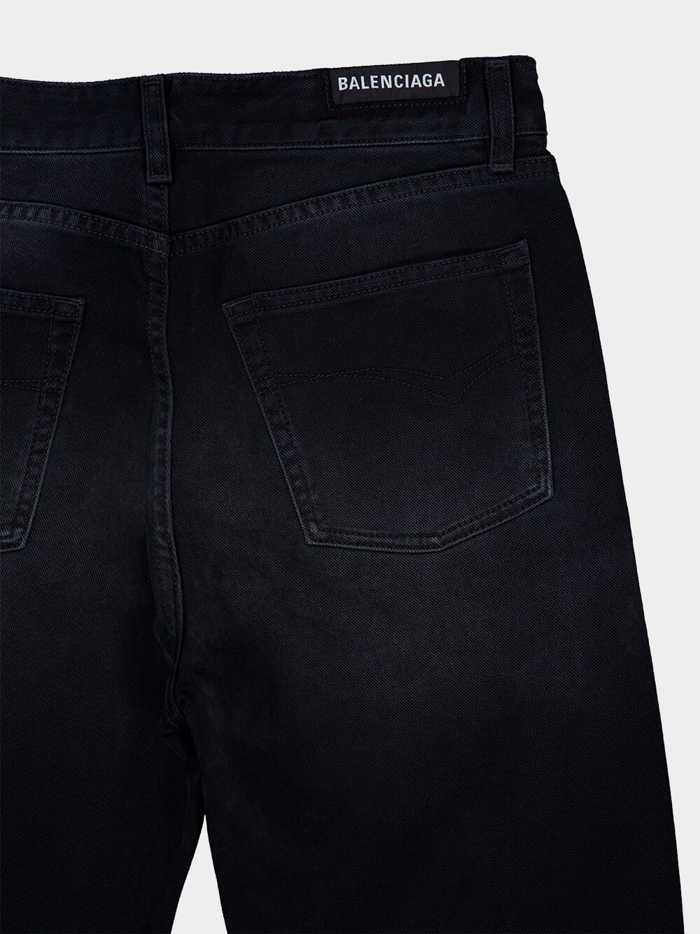 Slim Faded Black Trousers - Image 4
