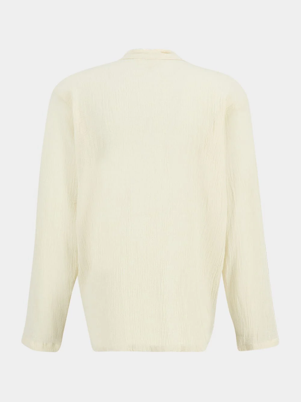 Cream Gauze Cotton Shirt - Image 2