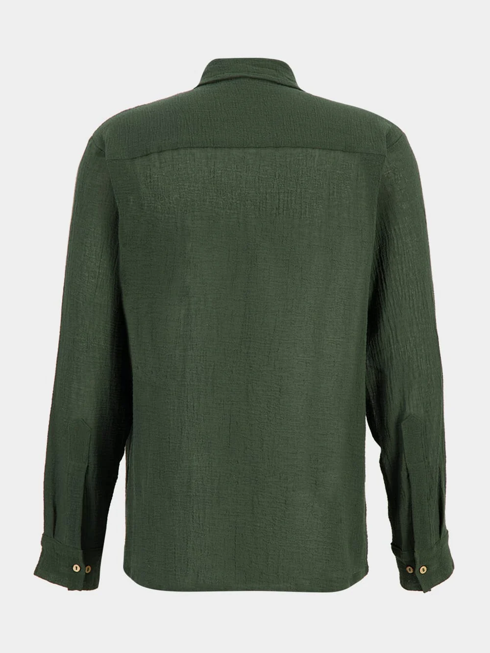 Forest Green Balam Cotton Shirt - Image 2