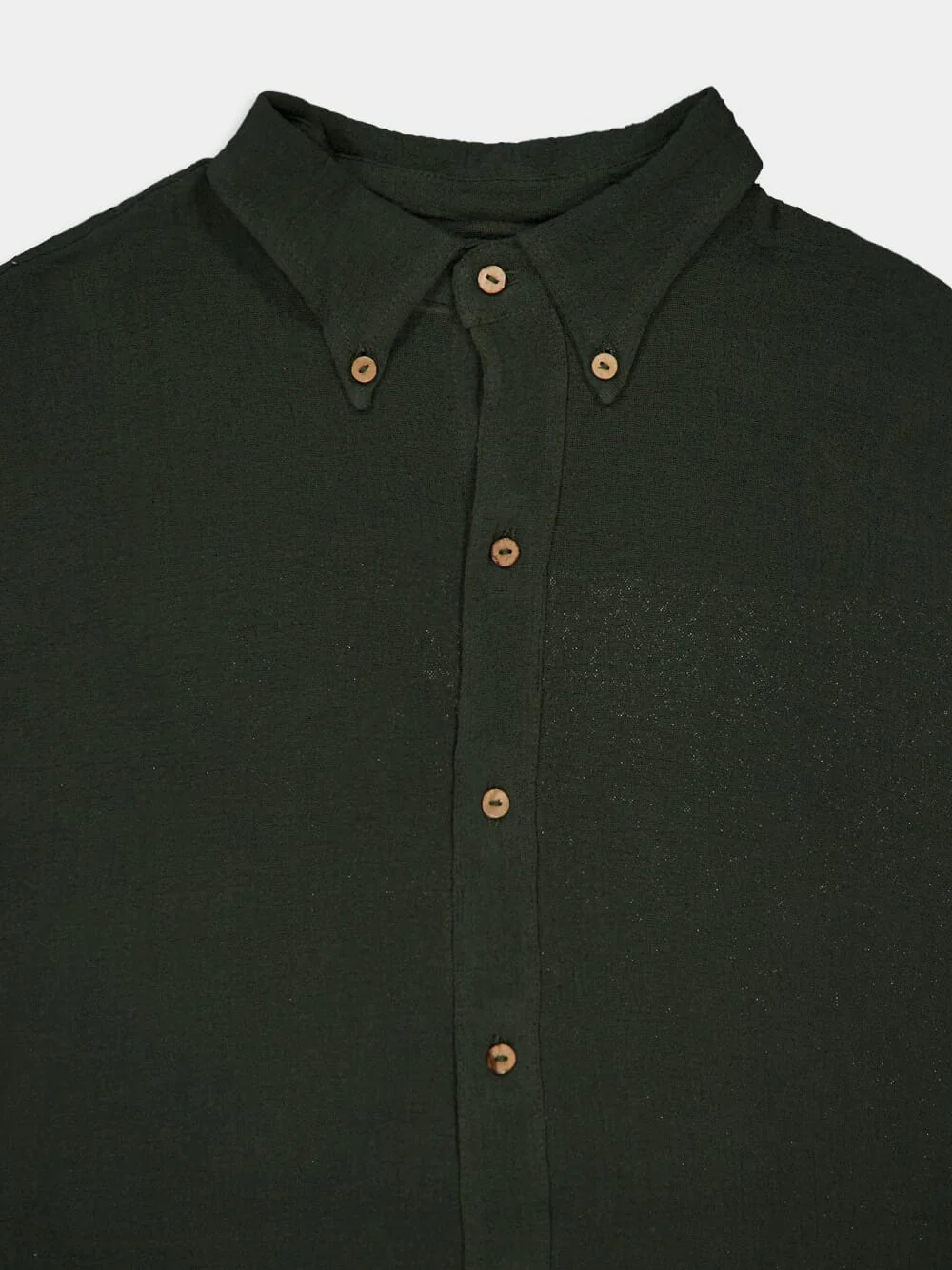 Forest Green Balam Cotton Shirt - Image 3