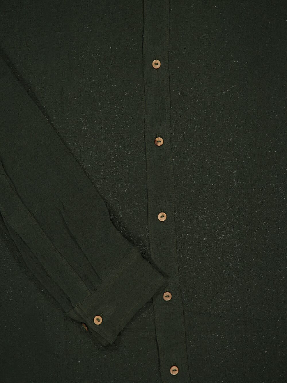 Forest Green Balam Cotton Shirt - Image 4
