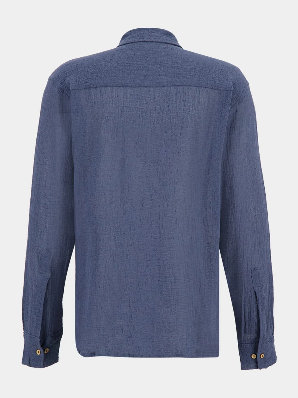 Indigo Blue Balam Cotton Shirt - Image 2