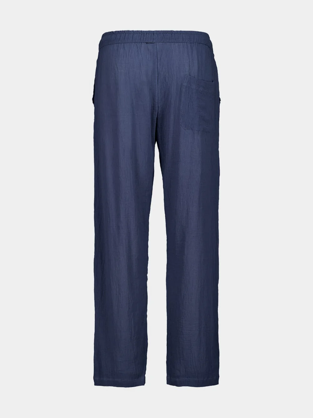 Indigo Blue Organic Cotton Baggy Trousers - Image 2