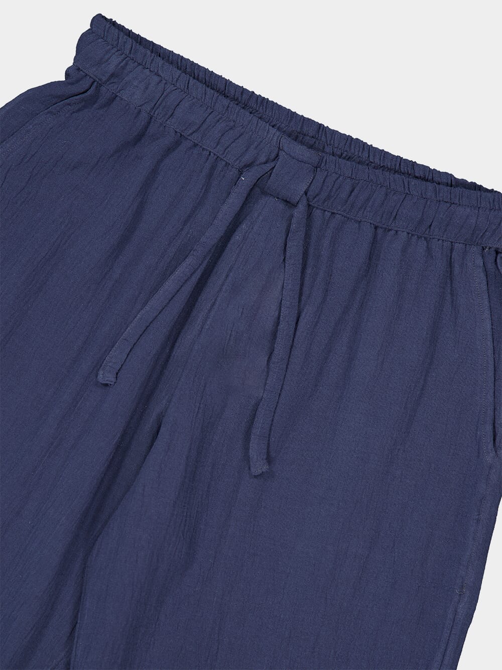 Indigo Blue Organic Cotton Baggy Trousers - Image 3