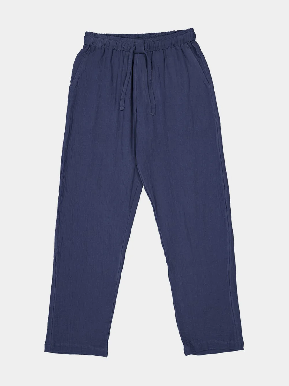 Indigo Blue Organic Cotton Baggy Trousers - Image 4