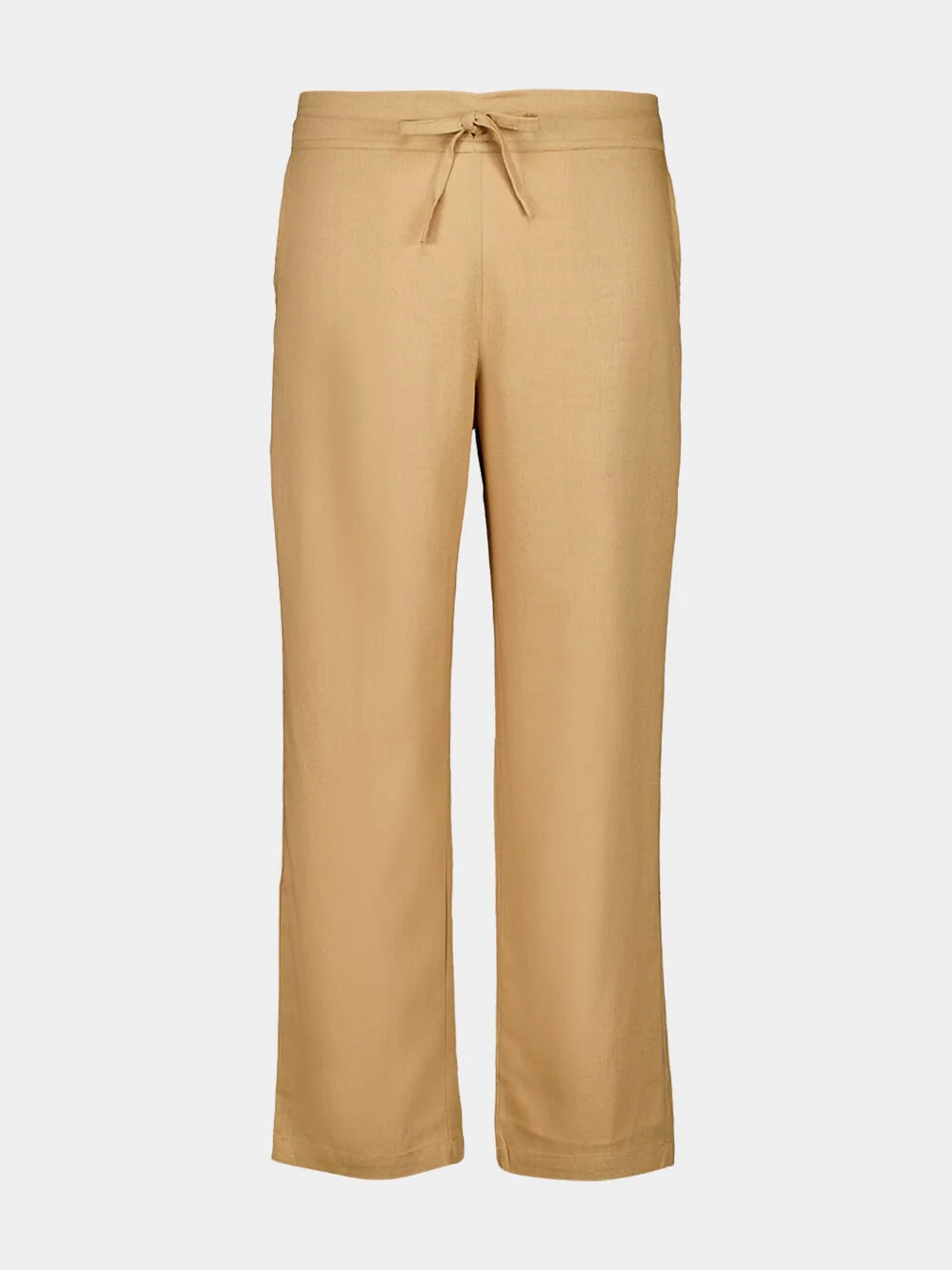 Khaky Beige Palmeta Linen Long Formal Pants