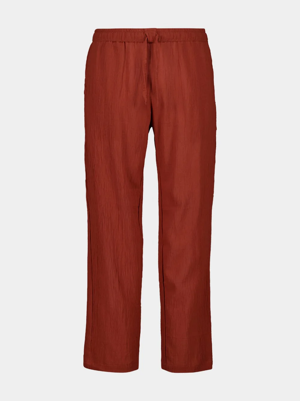Terracotta Organic Cotton Baggy Trousers