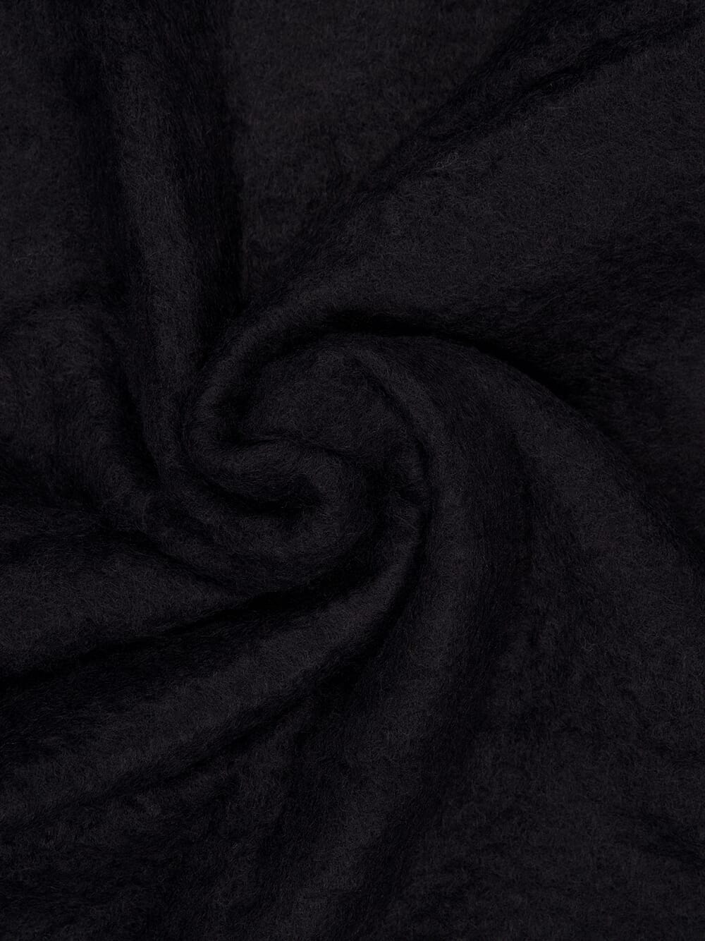 Luxury Kid Mohair Throw in Black - Image 3