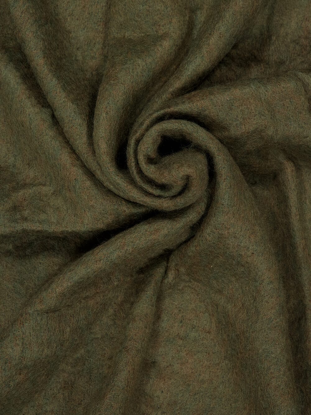 Mohair Throw in Umbra and Moss Melange - Image 3