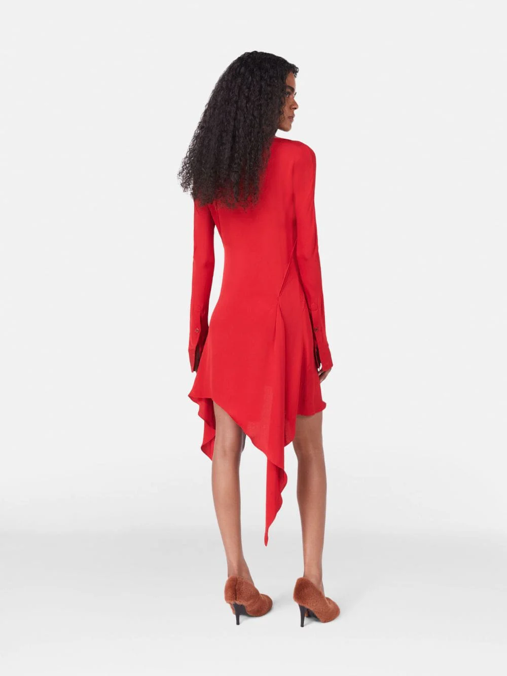 Asymmetric Seam Cut-Out Dress - Image 3