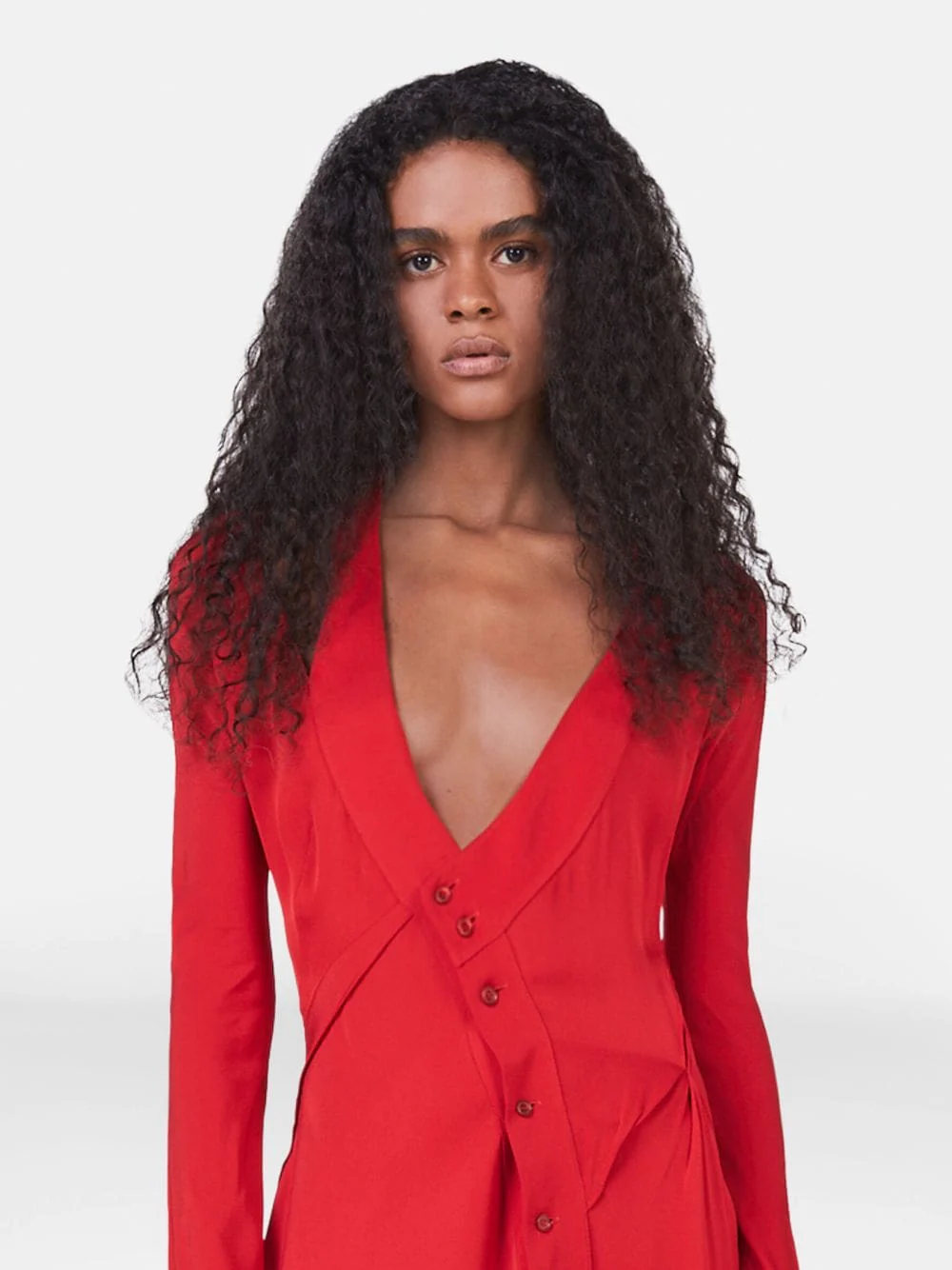 Asymmetric Seam Cut-Out Dress - Image 5