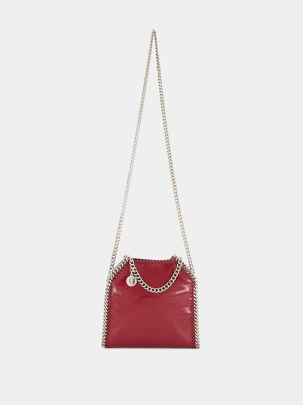 Burgundy Crinkled Patent Alter Mat Tiny Tote - Image 2