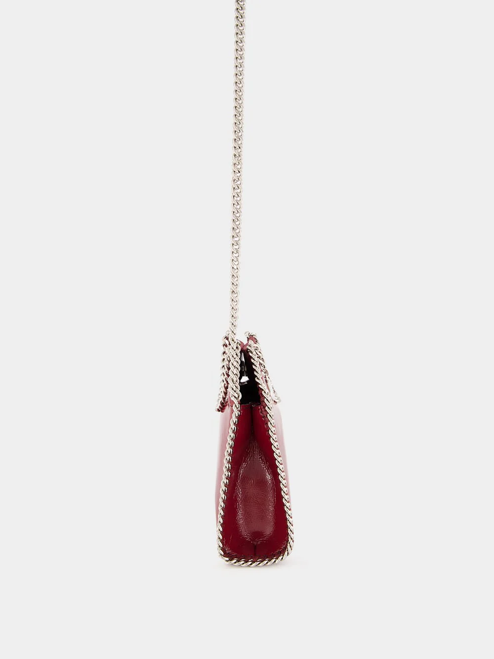 Burgundy Crinkled Patent Alter Mat Tiny Tote - Image 4
