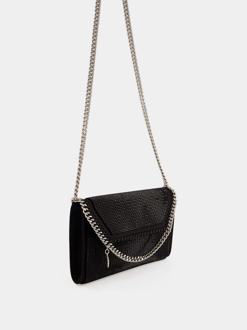 Black Falabella Beaded Crossbody Bag - Image 3