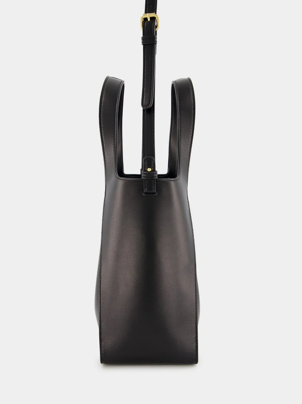 Black Logo Faux-Leather Tote - Image 3