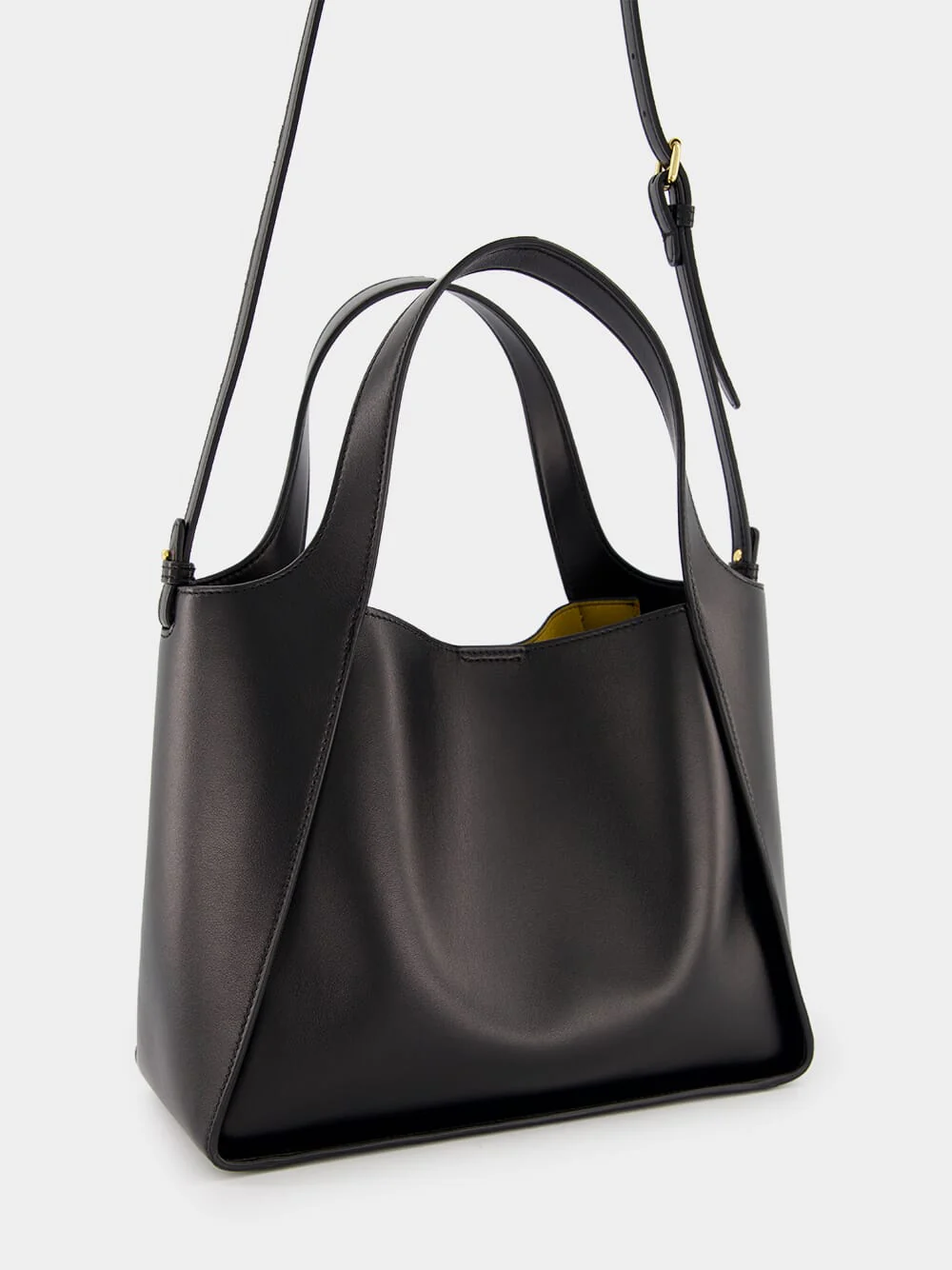 Black Logo Faux-Leather Tote - Image 4