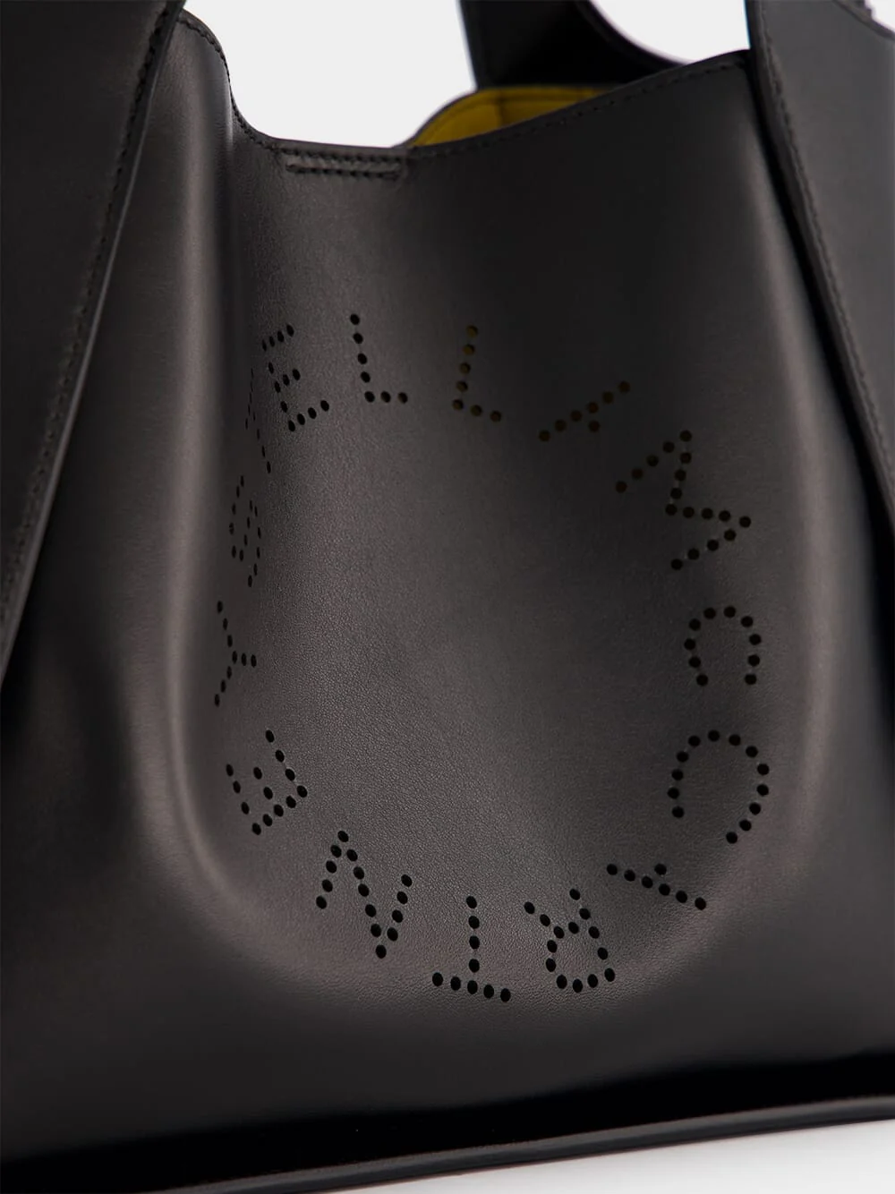 Black Logo Faux-Leather Tote - Image 6