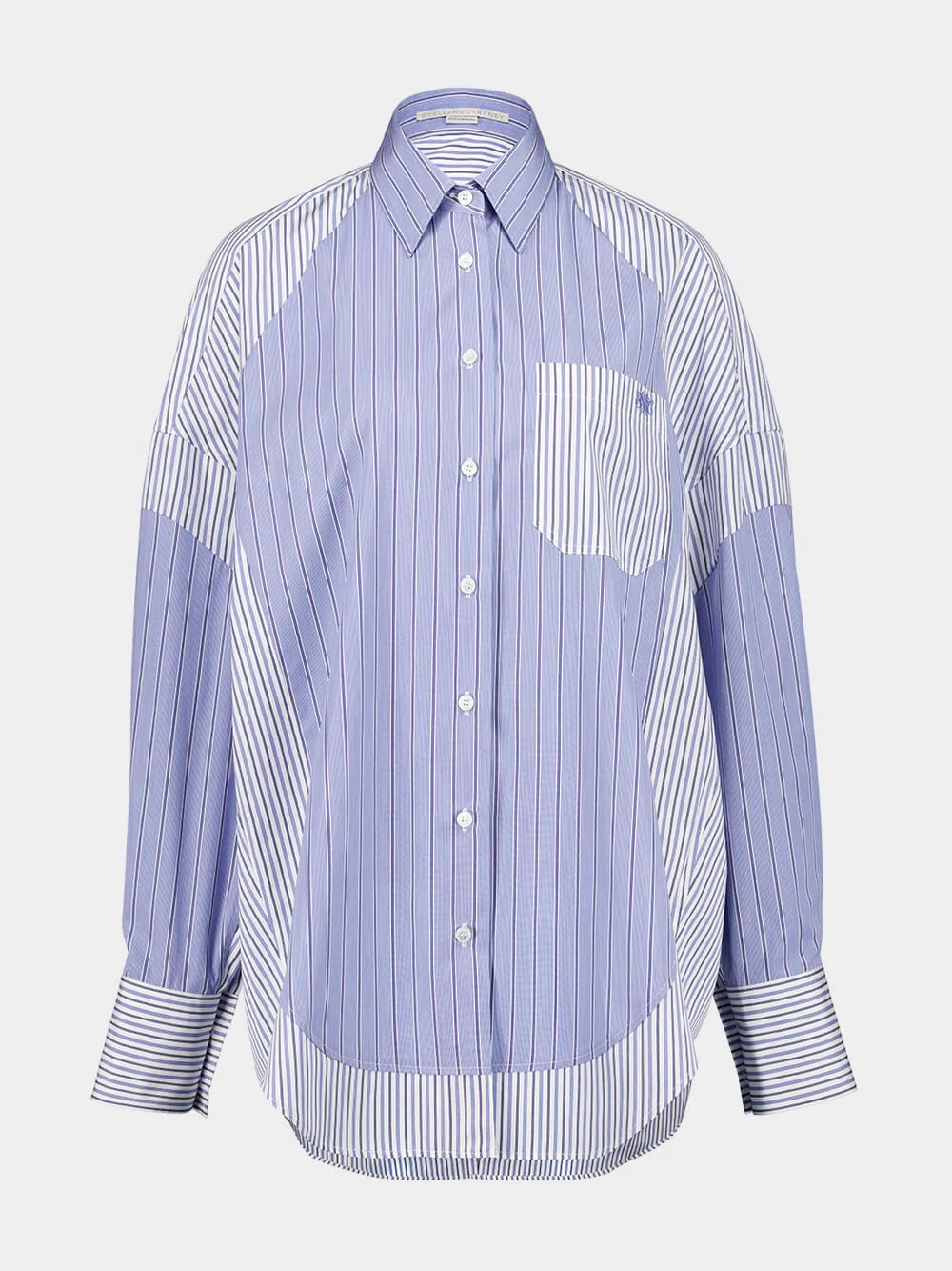 Blue Striped Boyfriend Shirt