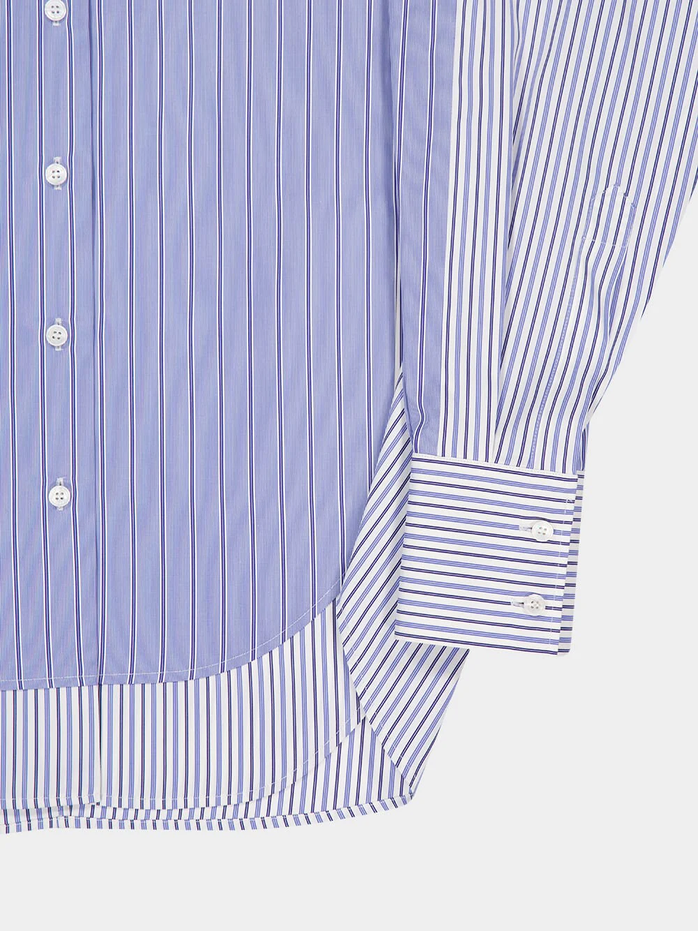 Blue Striped Boyfriend Shirt - Image 5