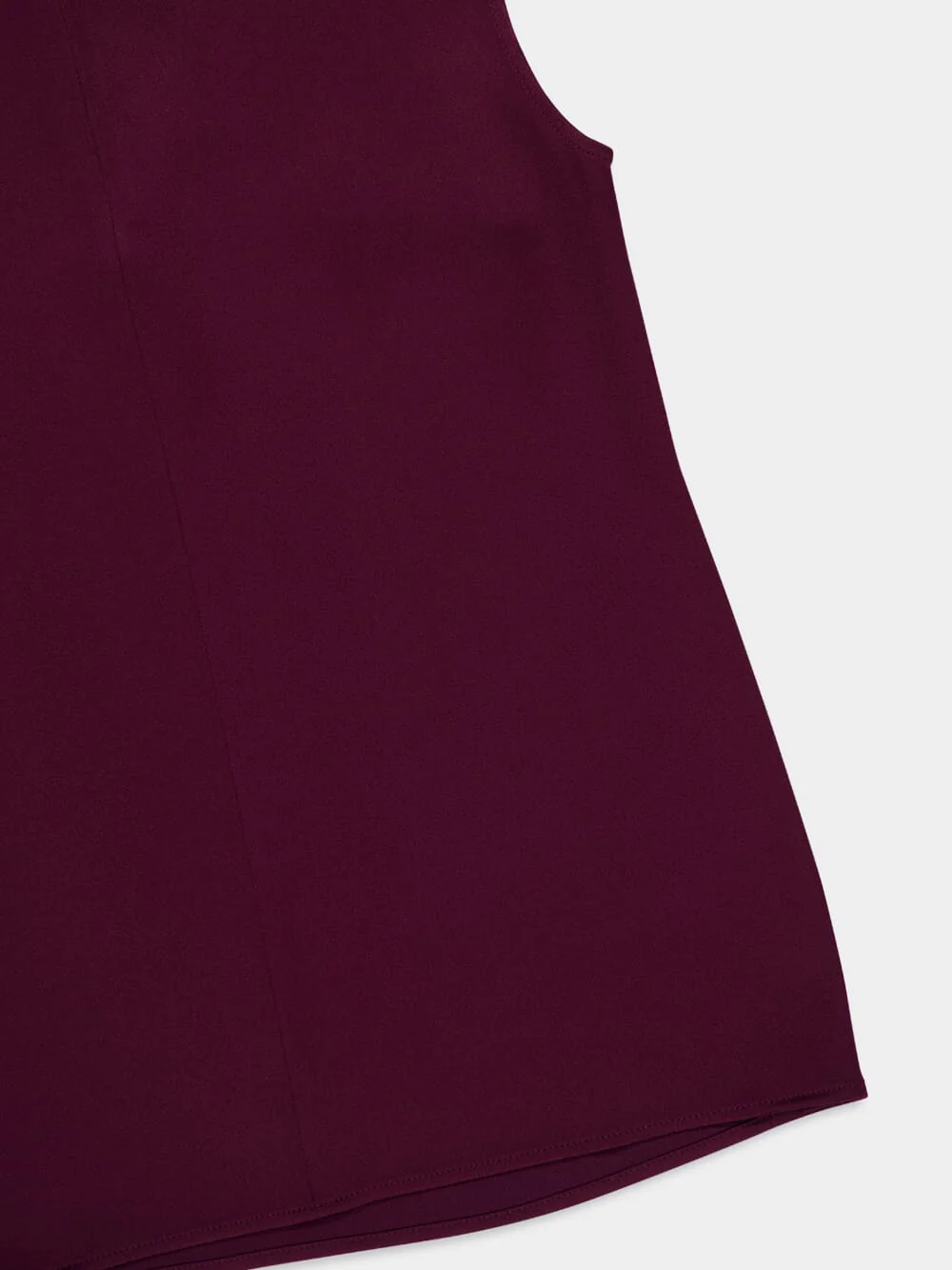 Bordeaux Sleeveless Satin Top - Image 4