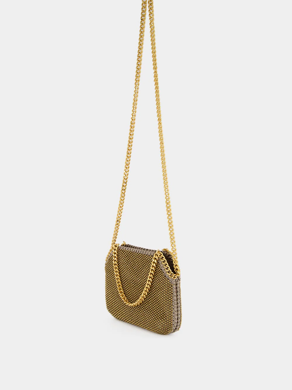 Bronze Falabella Mini Mesh Handbag - Image 5