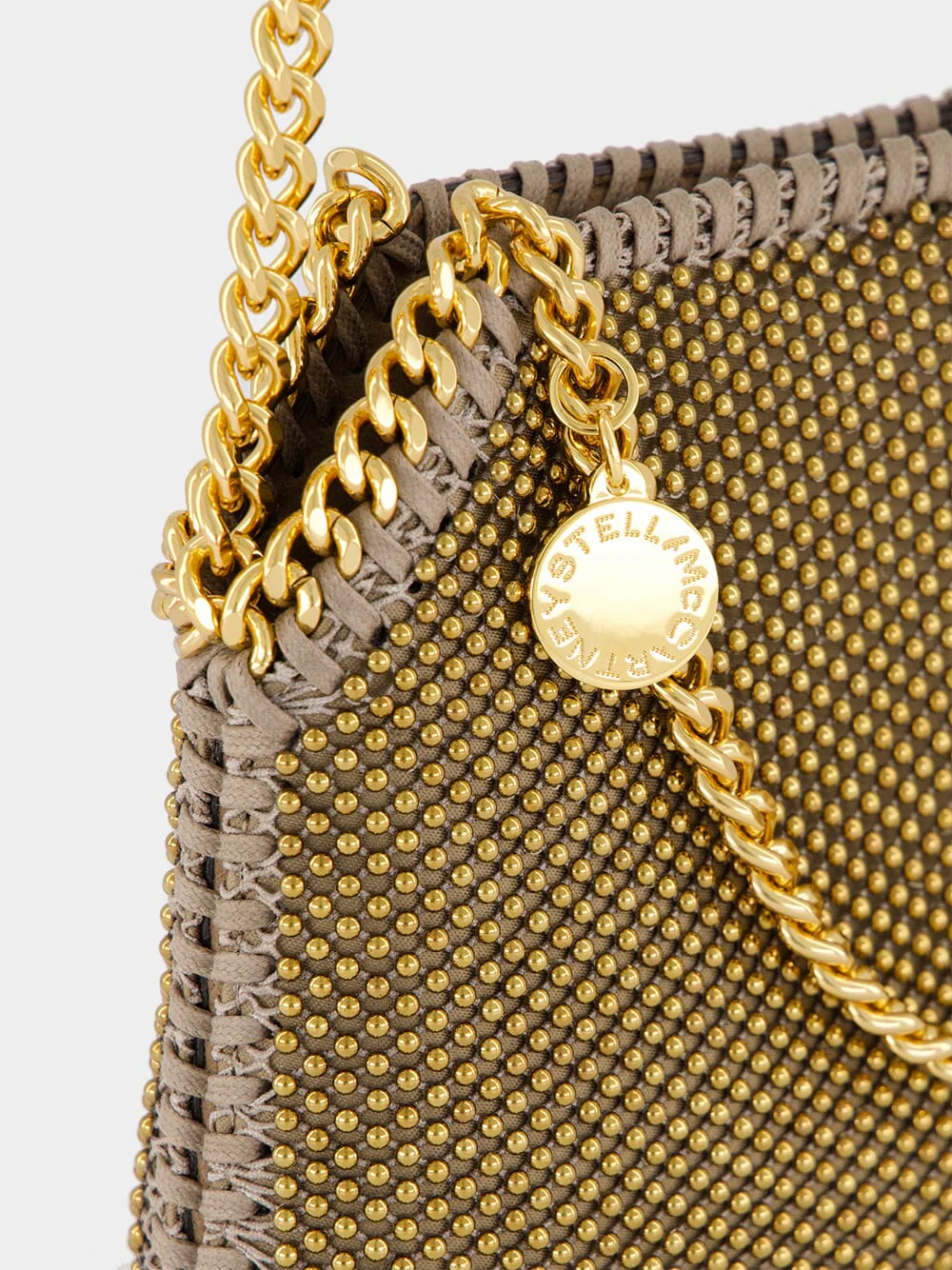 Bronze Falabella Mini Mesh Handbag - Image 7